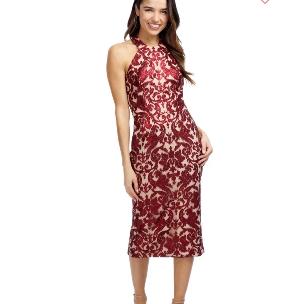 Dress the population midi dress. Perfect for weddings Size XS